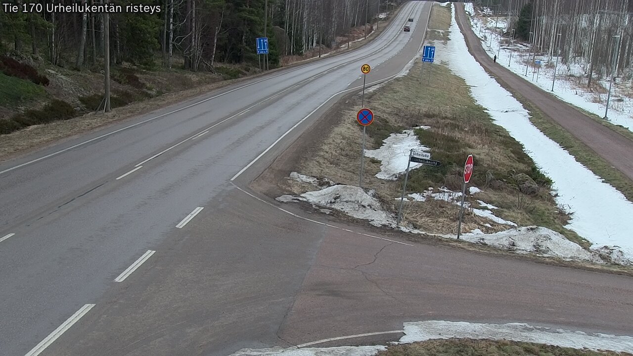 Kelikamerat Kuva Tie 170 Virolahti Urheilukentän risteys, Virolahti, Kymenlaakso