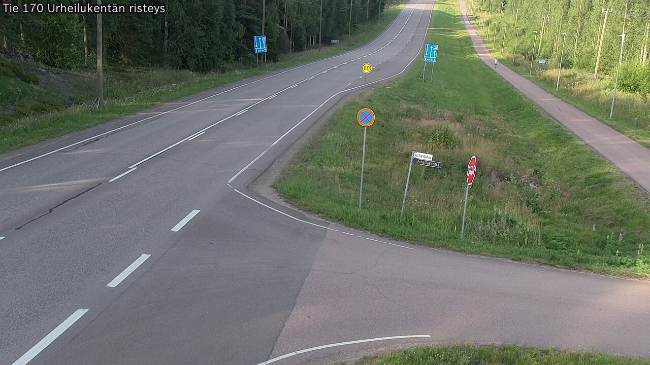 Kelikamerat Kuva Tie 170 Virolahti Urheilukentän risteys, Virolahti, Kymenlaakso
