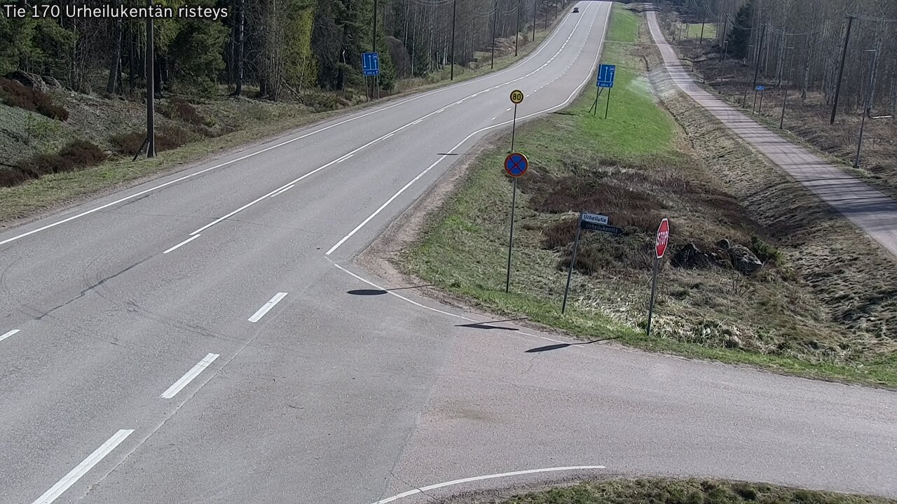 Kelikamerat Kuva Tie 170 Virolahti Urheilukentän risteys, Virolahti, Kymenlaakso