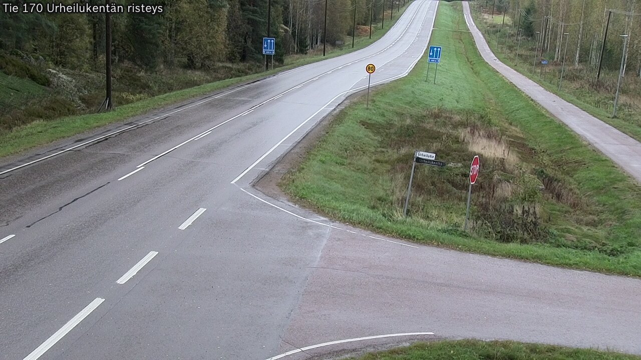 Kelikamerat Kuva Tie 170 Virolahti Urheilukentän risteys, Virolahti, Kymenlaakso
