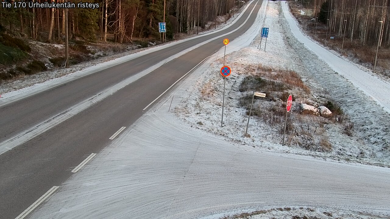 Kelikamerat Kuva Tie 170 Virolahti Urheilukentän risteys, Virolahti, Kymenlaakso