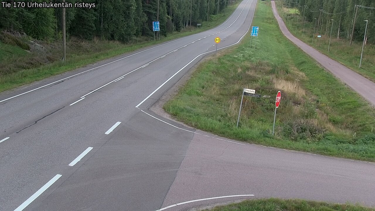 Kelikamerat Kuva Tie 170 Virolahti Urheilukentän risteys, Virolahti, Kymenlaakso