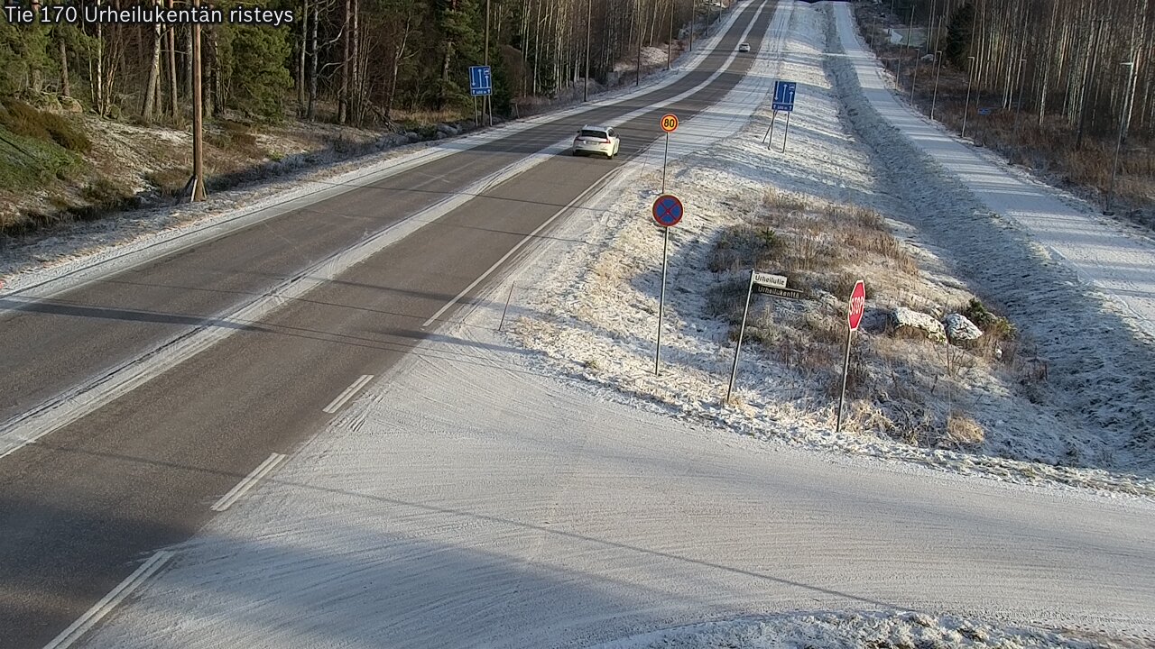 Kelikamerat Kuva Tie 170 Virolahti Urheilukentän risteys, Virolahti, Kymenlaakso