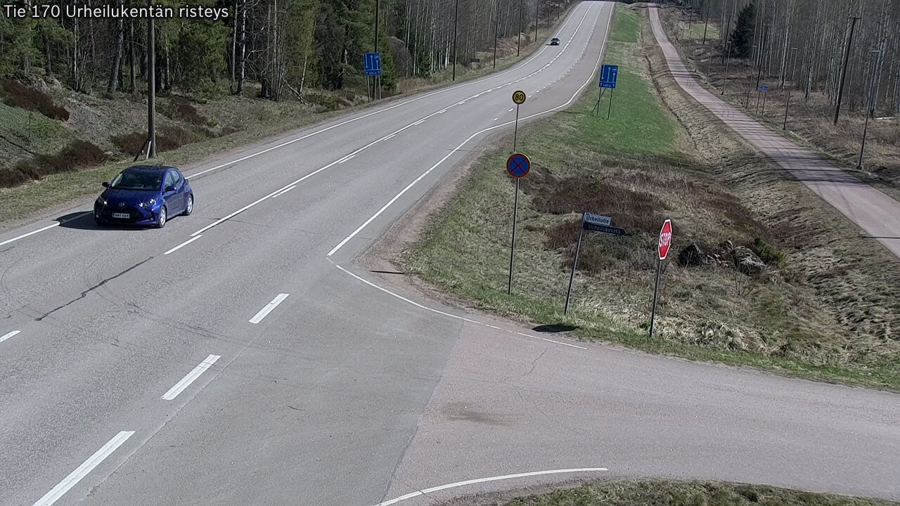 Kelikamerat Kuva Tie 170 Virolahti Urheilukentän risteys, Virolahti, Kymenlaakso
