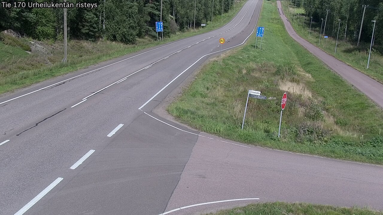 Kelikamerat Kuva Tie 170 Virolahti Urheilukentän risteys, Virolahti, Kymenlaakso