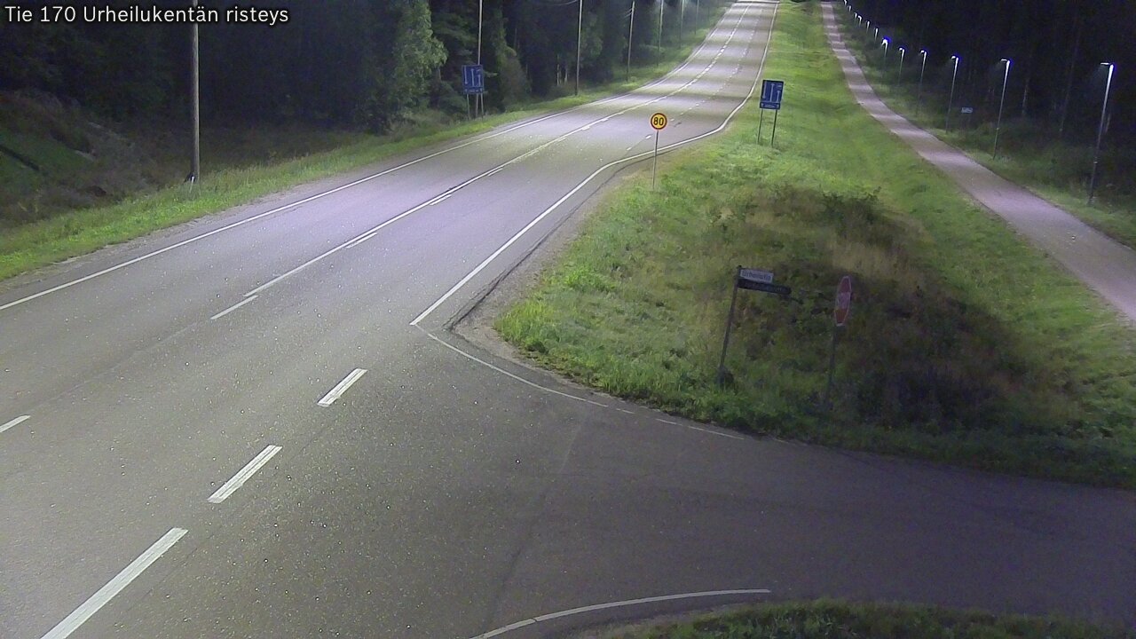 Kelikamerat Kuva Tie 170 Virolahti Urheilukentän risteys, Virolahti, Kymenlaakso