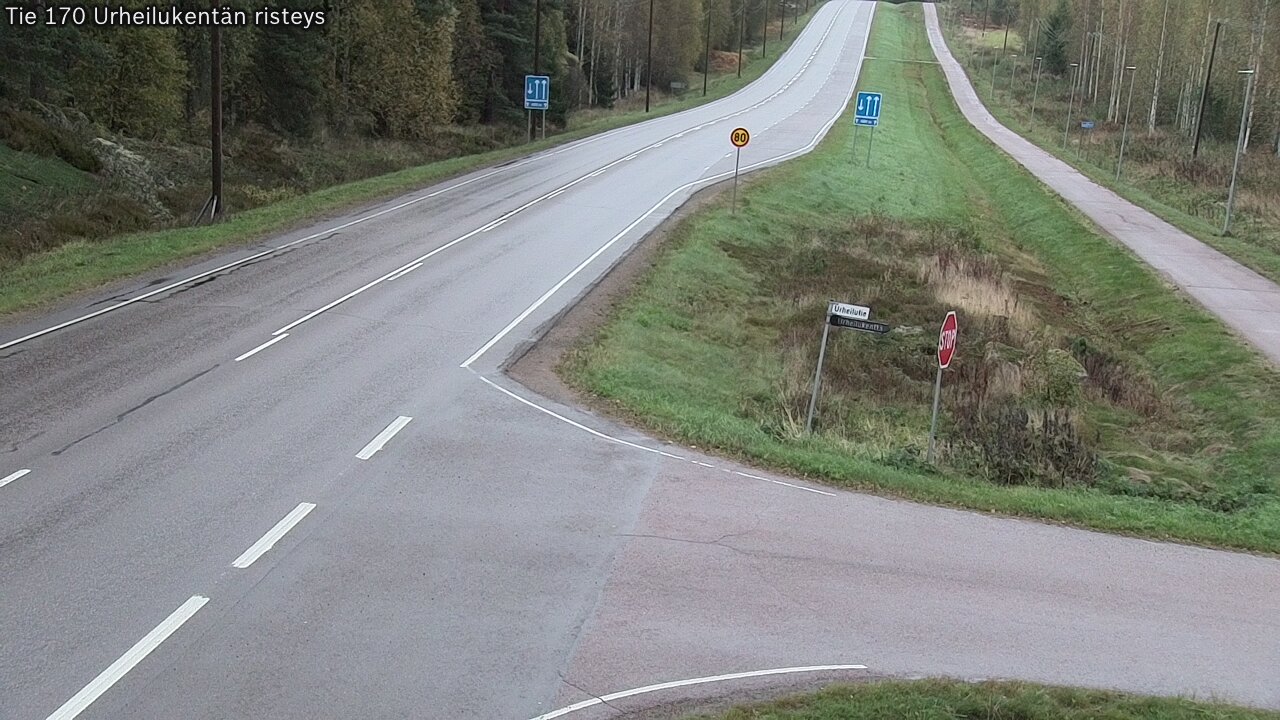Kelikamerat Kuva Tie 170 Virolahti Urheilukentän risteys, Virolahti, Kymenlaakso