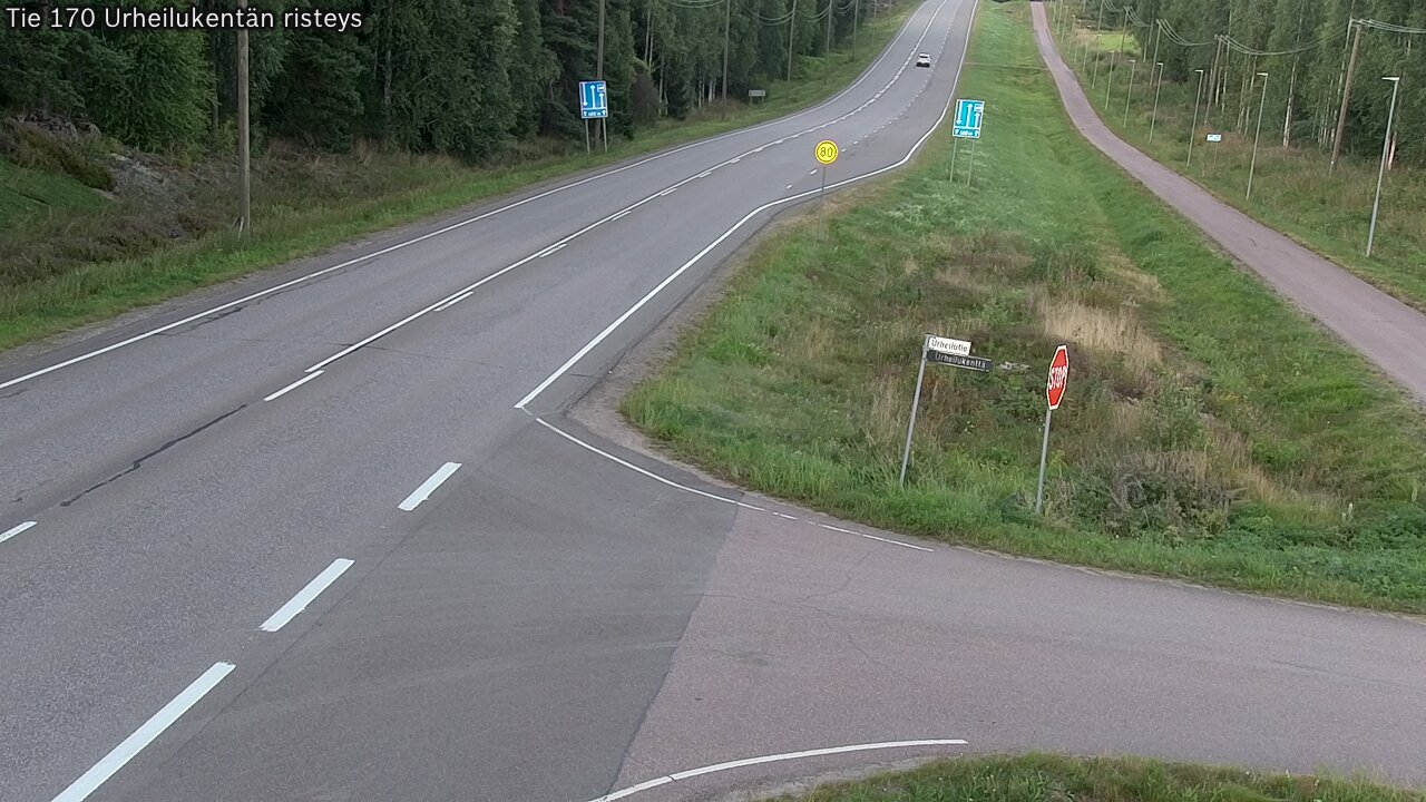 Kelikamerat Kuva Tie 170 Virolahti Urheilukentän risteys, Virolahti, Kymenlaakso