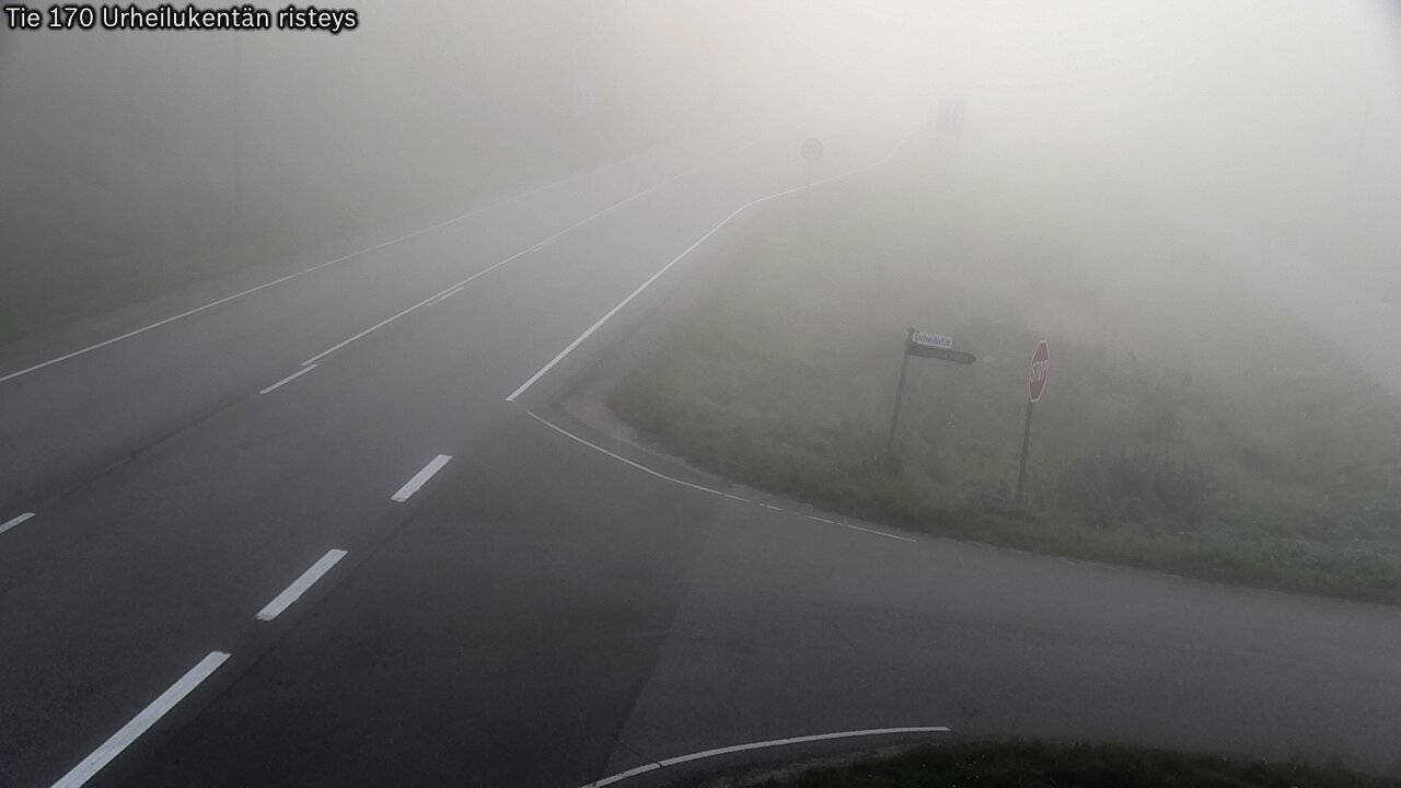 Weather Camera Image Väg 170 Vederlax Idrottsplatsen korsnin, Virolahti, Kymenlaakso