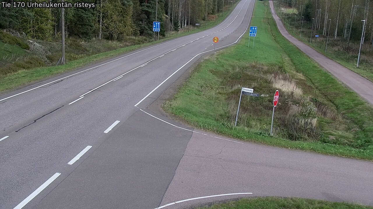 Kelikamerat Kuva Tie 170 Virolahti Urheilukentän risteys, Virolahti, Kymenlaakso