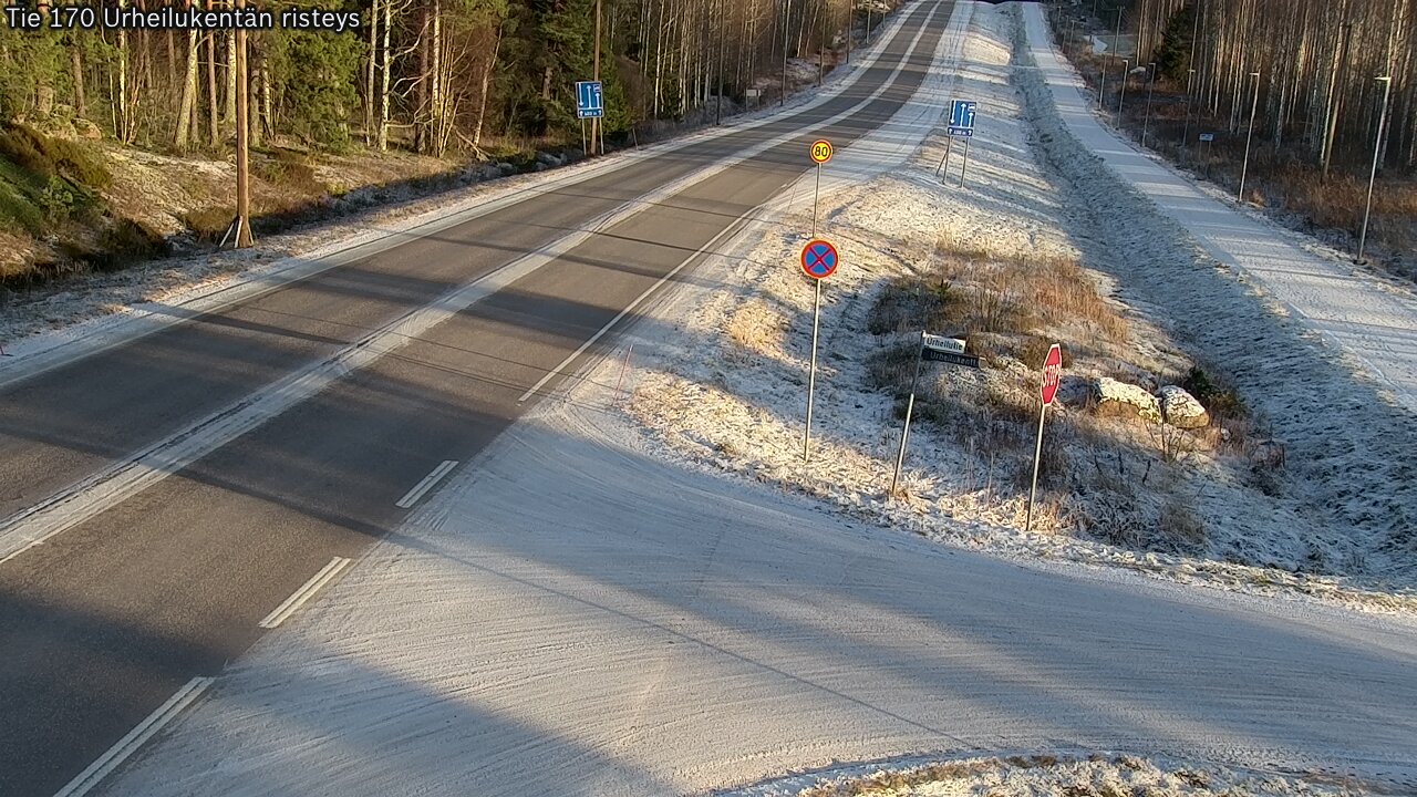 Kelikamerat Kuva Tie 170 Virolahti Urheilukentän risteys, Virolahti, Kymenlaakso