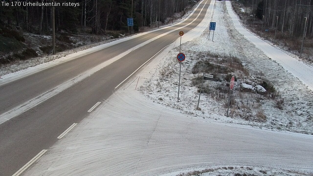 Kelikamerat Kuva Tie 170 Virolahti Urheilukentän risteys, Virolahti, Kymenlaakso