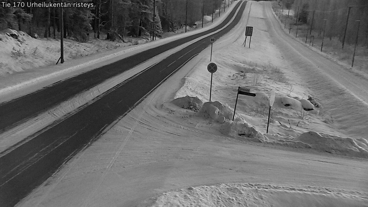 Kelikamerat Kuva Tie 170 Virolahti Urheilukentän risteys, Virolahti, Kymenlaakso