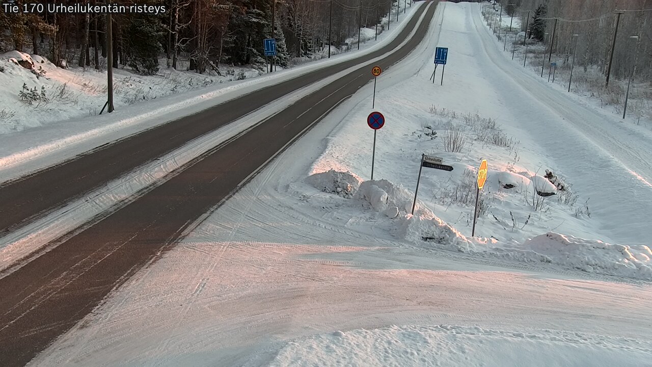Kelikamerat Kuva Tie 170 Virolahti Urheilukentän risteys, Virolahti, Kymenlaakso