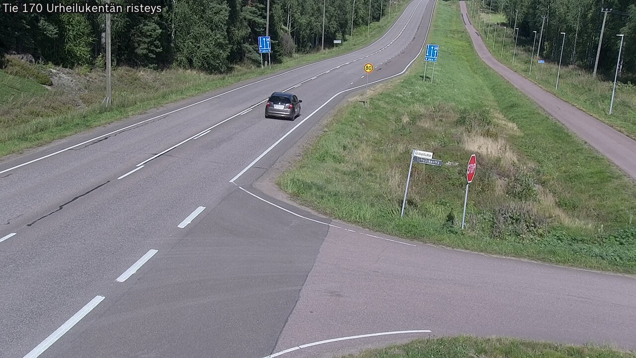 Kelikamerat Kuva Tie 170 Virolahti Urheilukentän risteys, Virolahti, Kymenlaakso