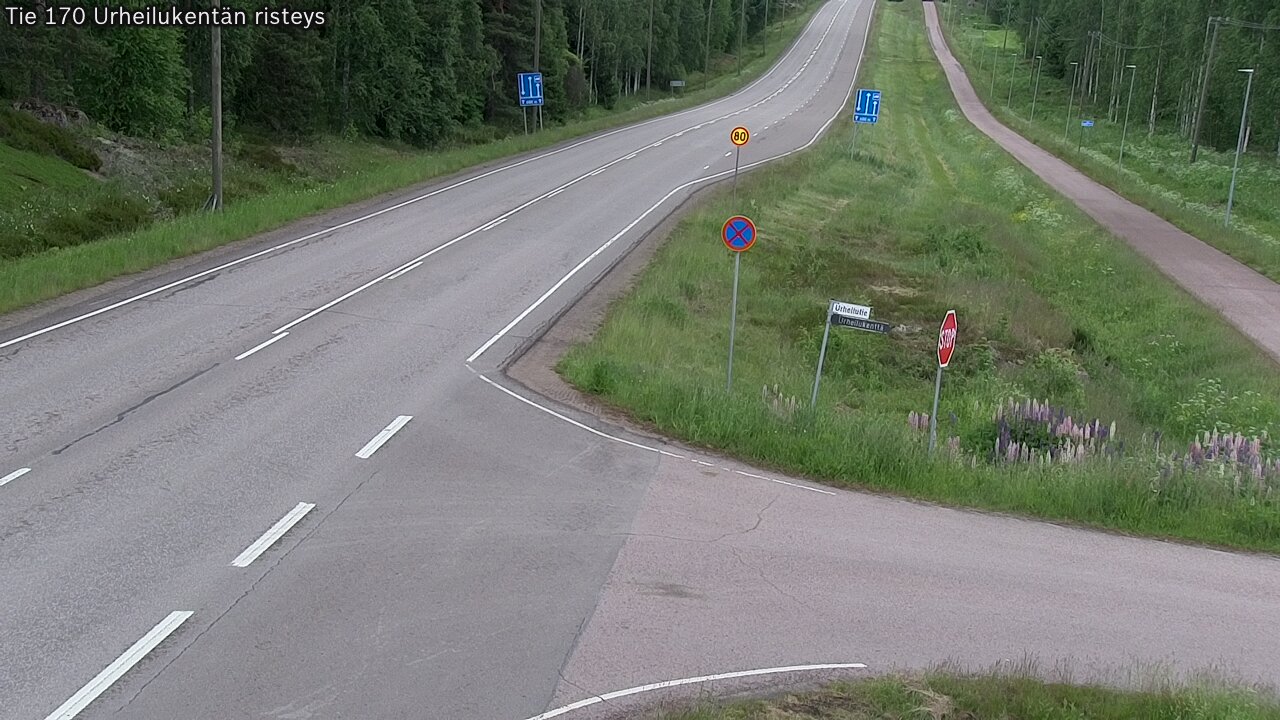Kelikamerat Kuva Tie 170 Virolahti Urheilukentän risteys, Virolahti, Kymenlaakso
