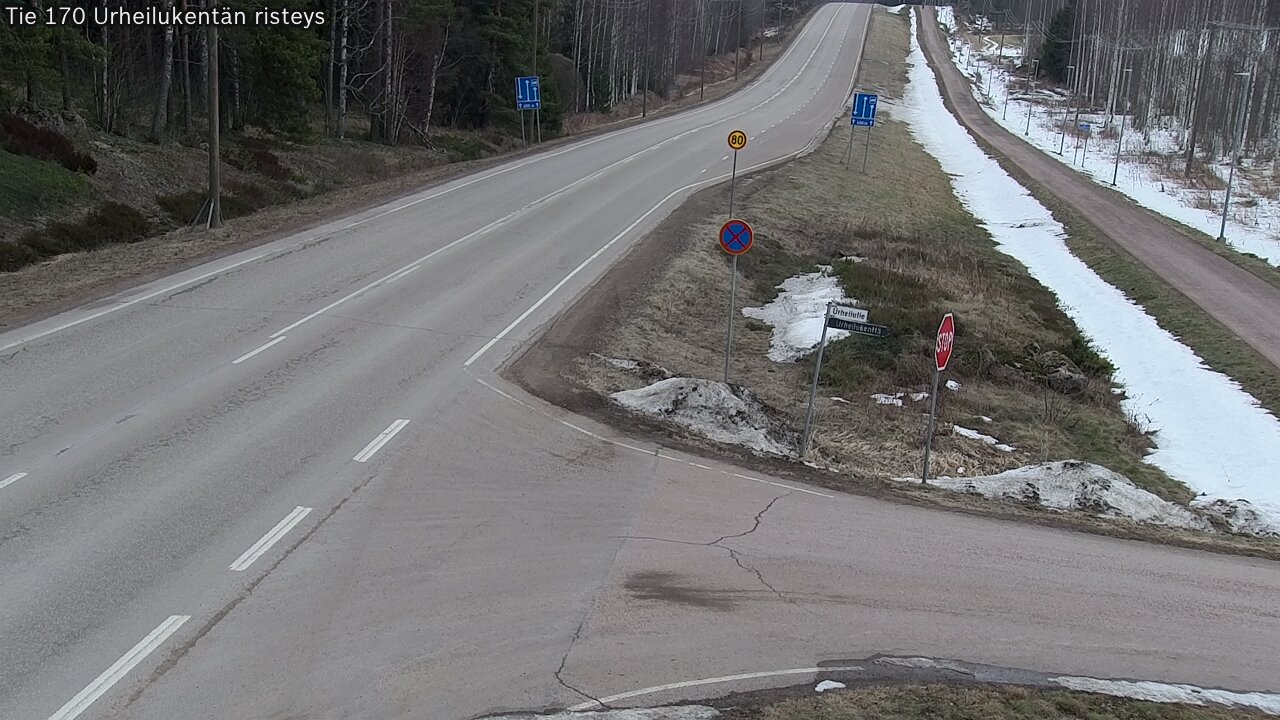 Weather Camera Image Road 170 Virolahti Sports field crossing, Virolahti, Kymenlaakso