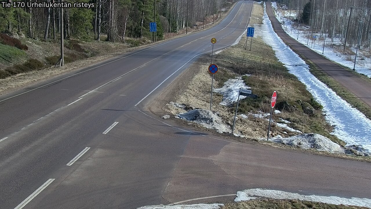 Kelikamerat Kuva Tie 170 Virolahti Urheilukentän risteys, Virolahti, Kymenlaakso