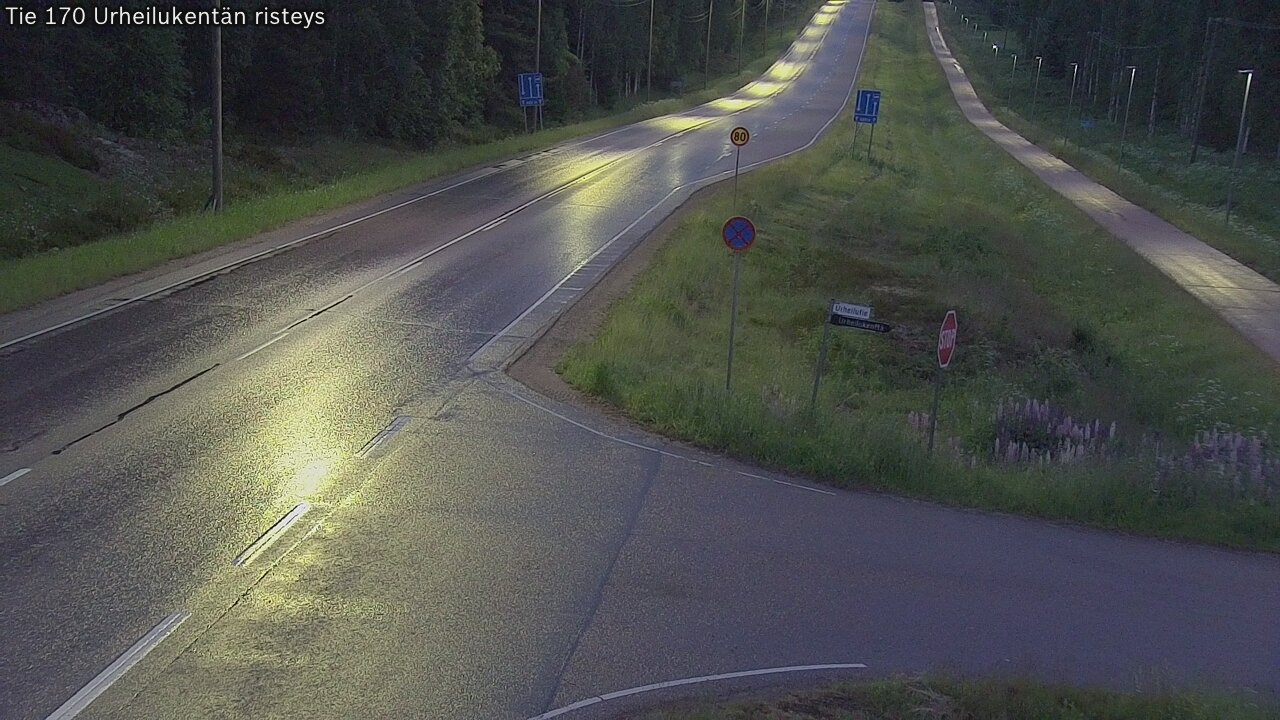 Kelikamerat Kuva Tie 170 Virolahti Urheilukentän risteys, Virolahti, Kymenlaakso