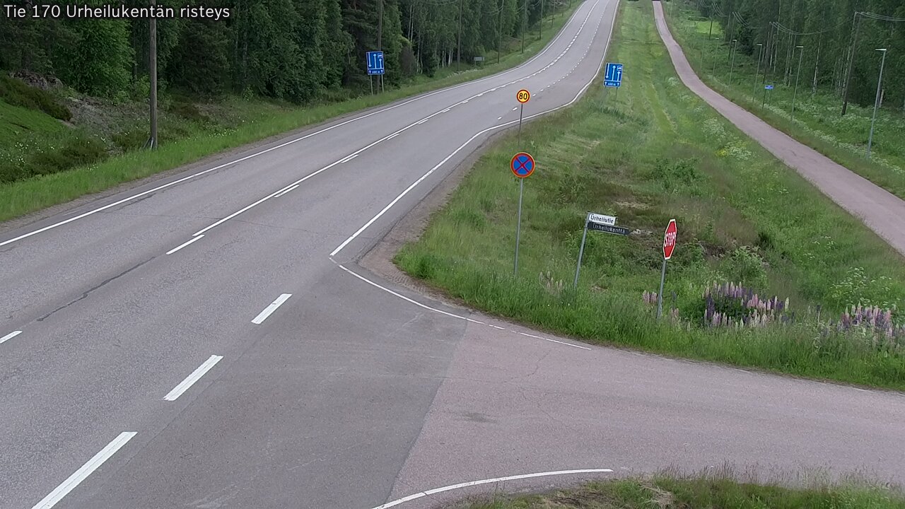 Kelikamerat Kuva Tie 170 Virolahti Urheilukentän risteys, Virolahti, Kymenlaakso