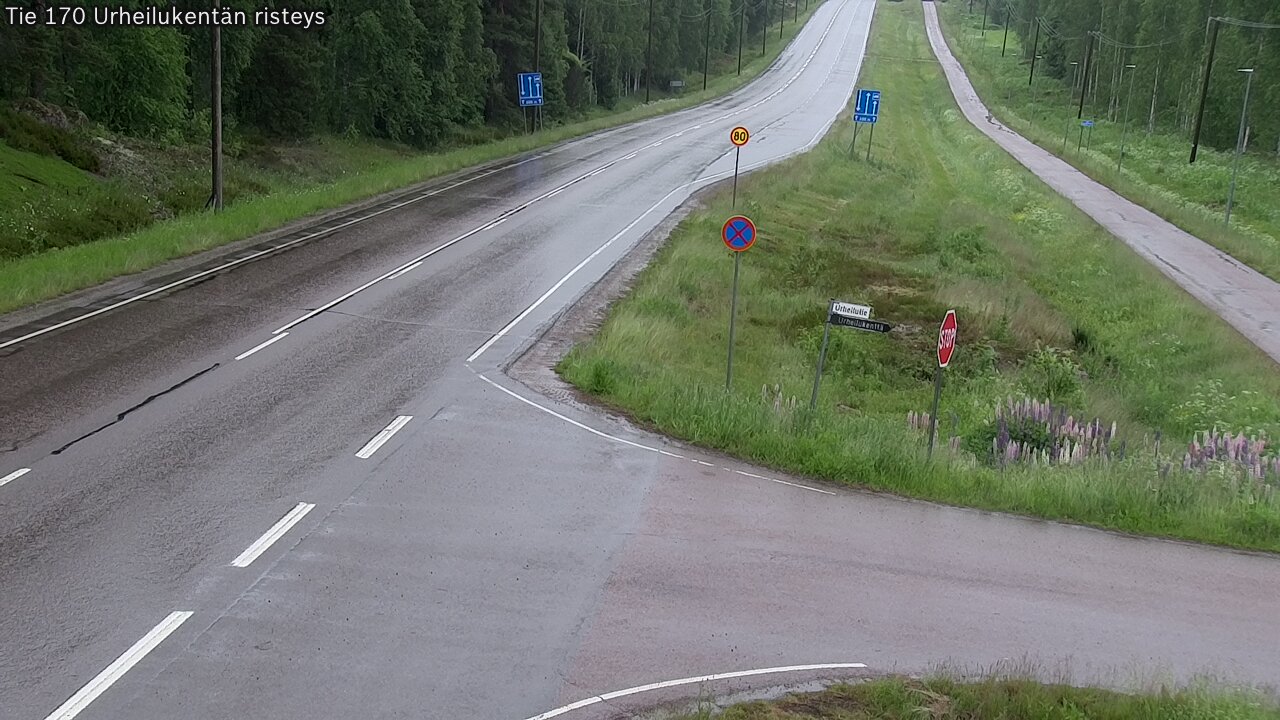 Kelikamerat Kuva Tie 170 Virolahti Urheilukentän risteys, Virolahti, Kymenlaakso