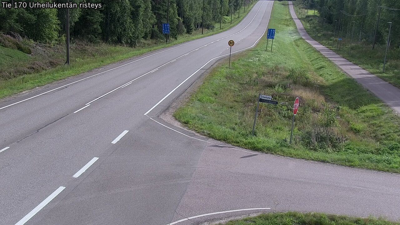 Kelikamerat Kuva Tie 170 Virolahti Urheilukentän risteys, Virolahti, Kymenlaakso