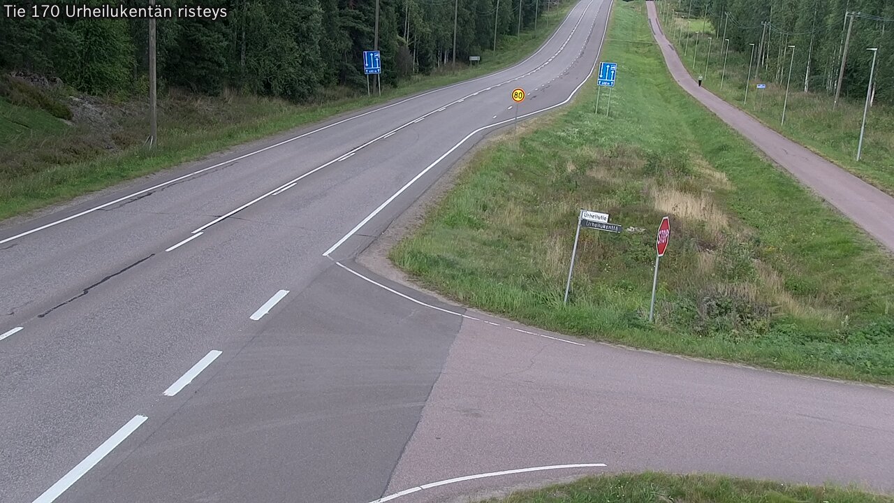 Kelikamerat Kuva Tie 170 Virolahti Urheilukentän risteys, Virolahti, Kymenlaakso