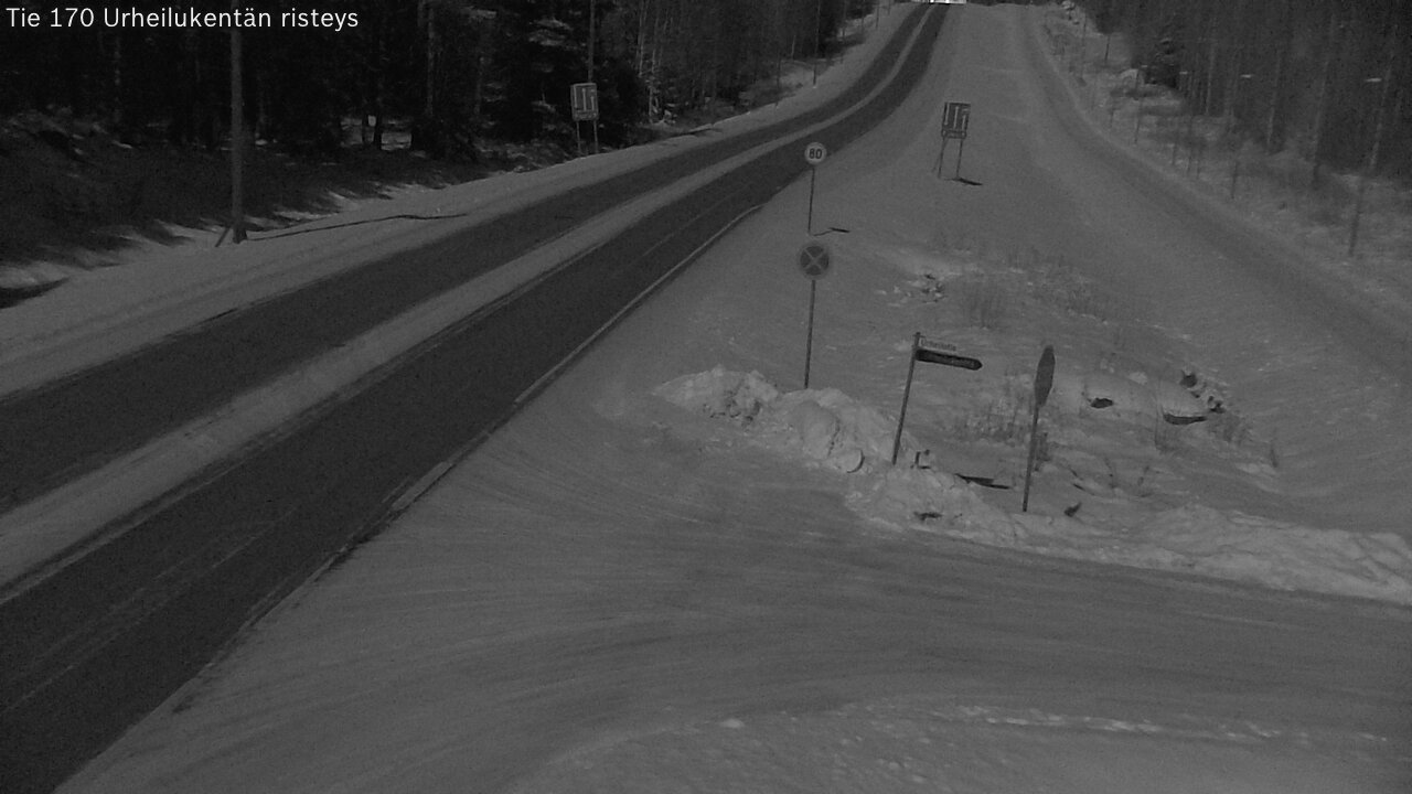 Kelikamerat Kuva Tie 170 Virolahti Urheilukentän risteys, Virolahti, Kymenlaakso