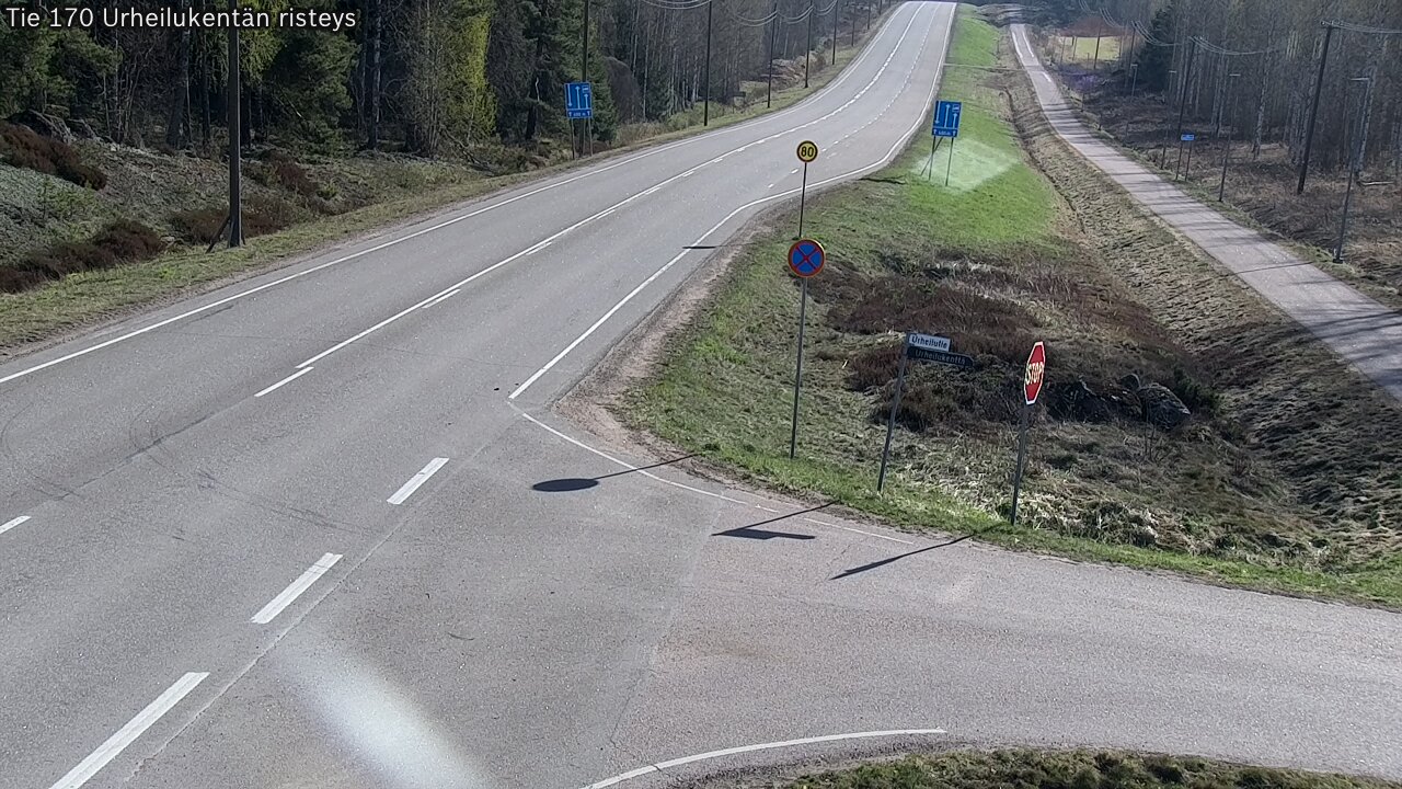 Kelikamerat Kuva Tie 170 Virolahti Urheilukentän risteys, Virolahti, Kymenlaakso