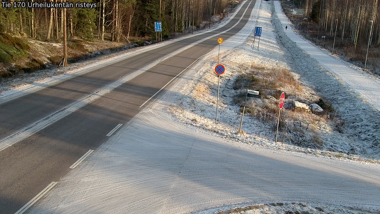 Kelikamerat Kuva Tie 170 Virolahti Urheilukentän risteys, Virolahti, Kymenlaakso