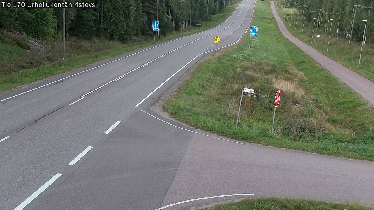 Kelikamerat Kuva Tie 170 Virolahti Urheilukentän risteys, Virolahti, Kymenlaakso