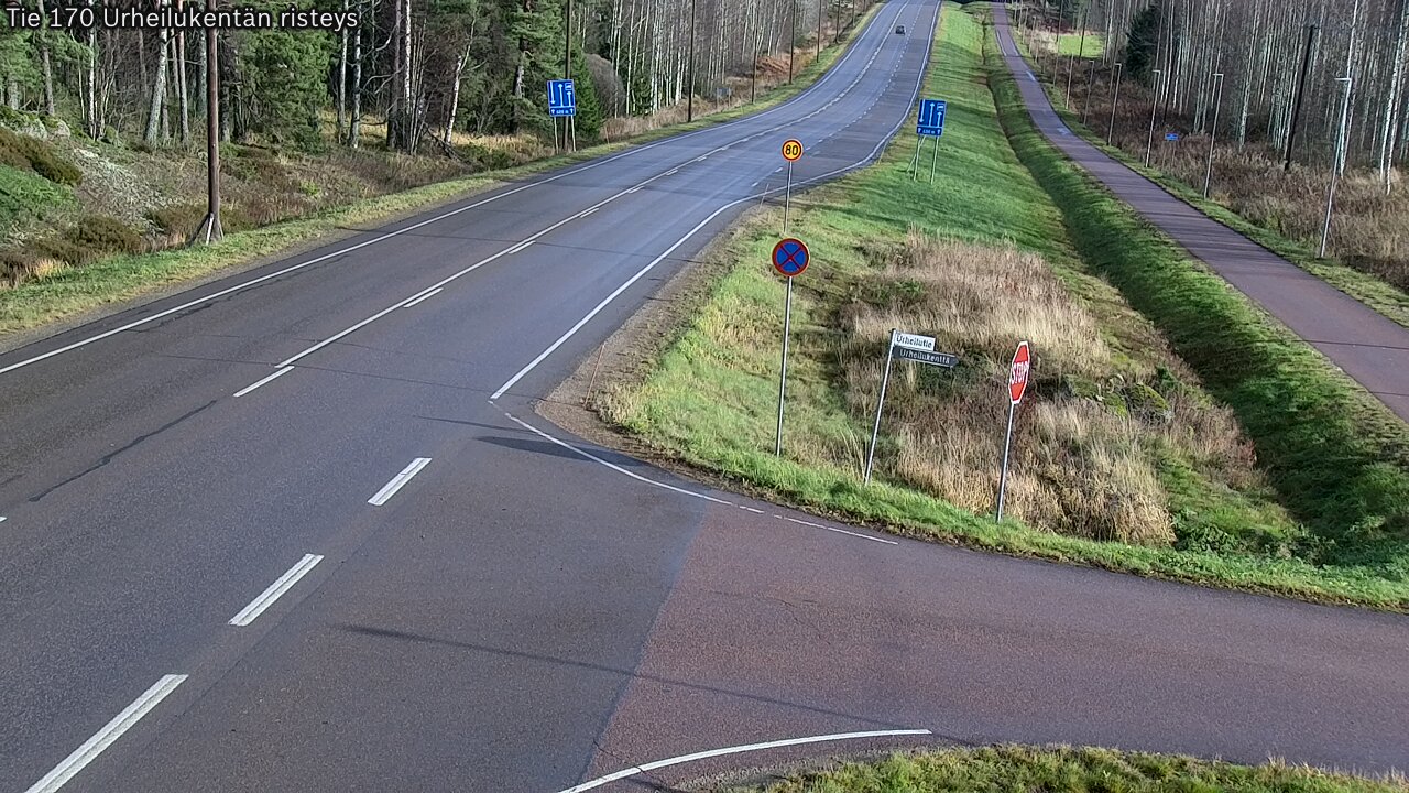 Kelikamerat Kuva Tie 170 Virolahti Urheilukentän risteys, Virolahti, Kymenlaakso