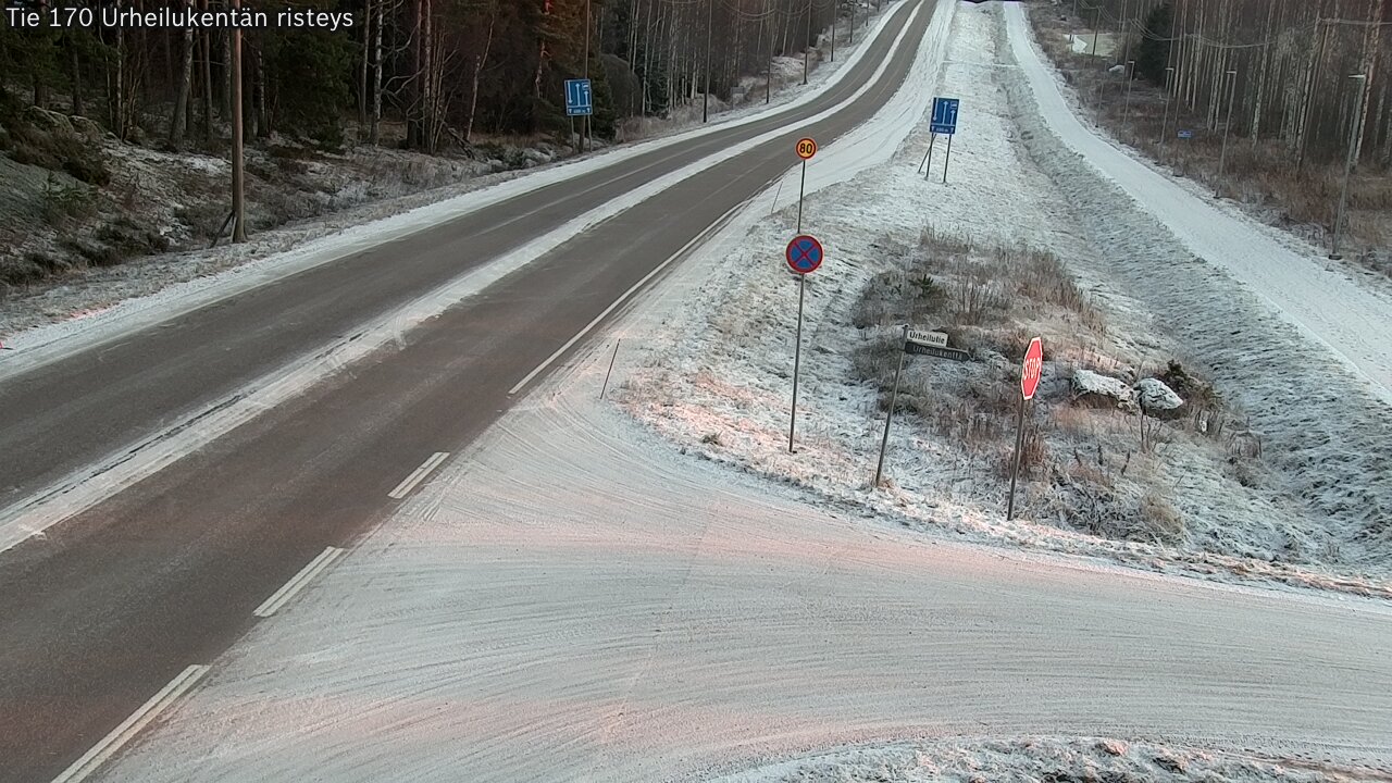 Kelikamerat Kuva Tie 170 Virolahti Urheilukentän risteys, Virolahti, Kymenlaakso