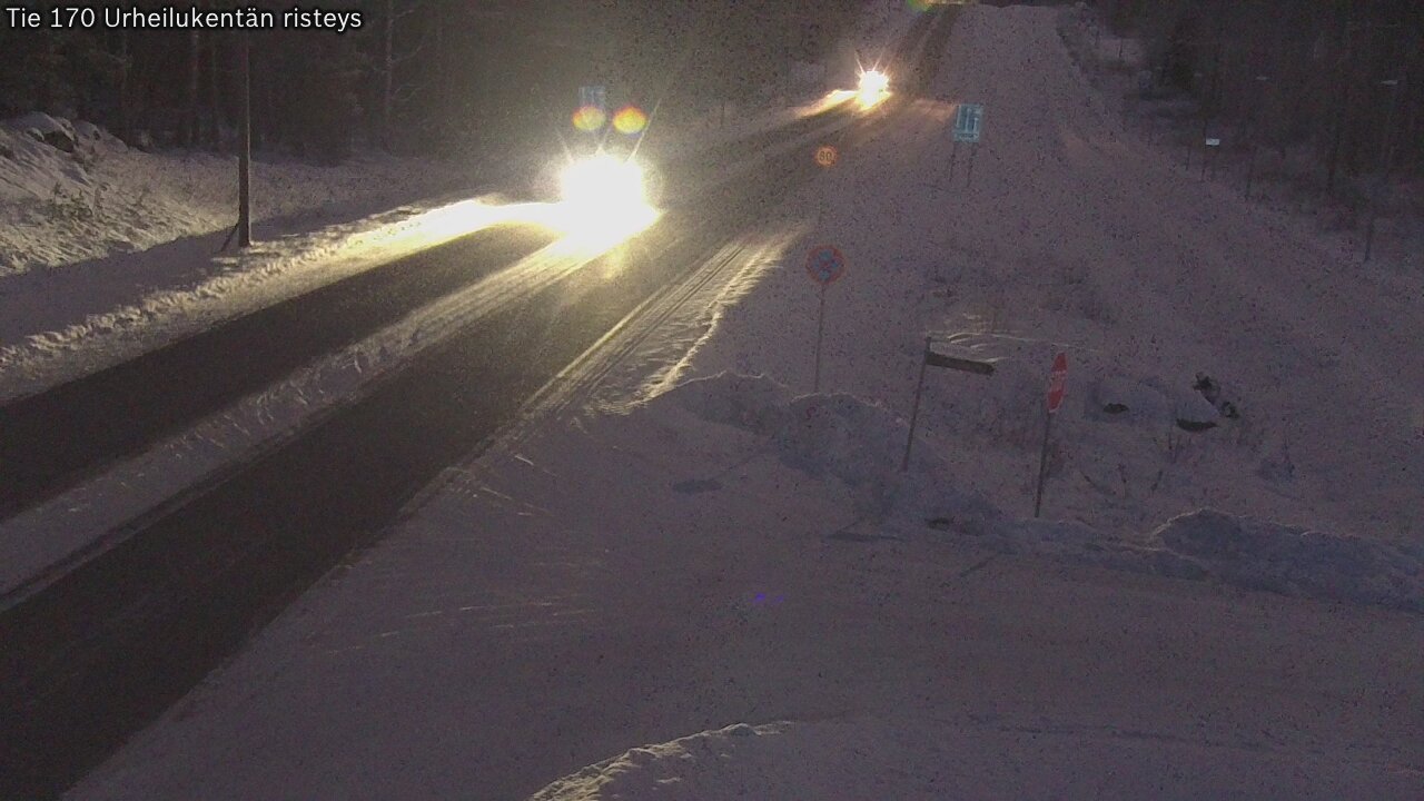 Weather Camera Image Road 170 Virolahti Sports field crossing, Virolahti, Kymenlaakso