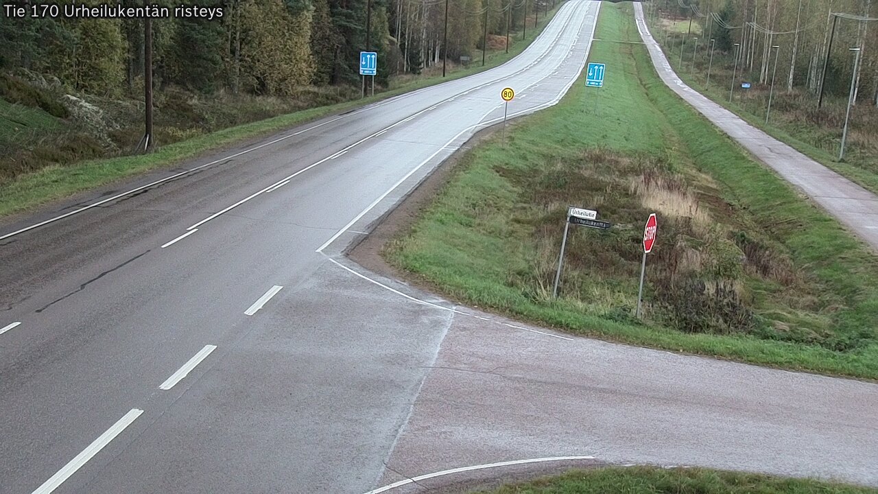 Kelikamerat Kuva Tie 170 Virolahti Urheilukentän risteys, Virolahti, Kymenlaakso