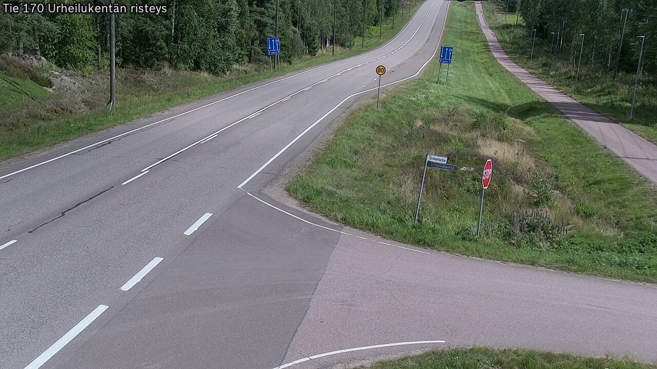 Kelikamerat Kuva Tie 170 Virolahti Urheilukentän risteys, Virolahti, Kymenlaakso