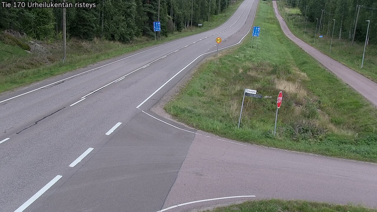 Kelikamerat Kuva Tie 170 Virolahti Urheilukentän risteys, Virolahti, Kymenlaakso