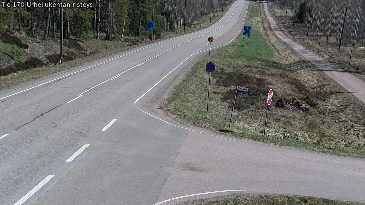 Kelikamerat Kuva Tie 170 Virolahti Urheilukentän risteys, Virolahti, Kymenlaakso