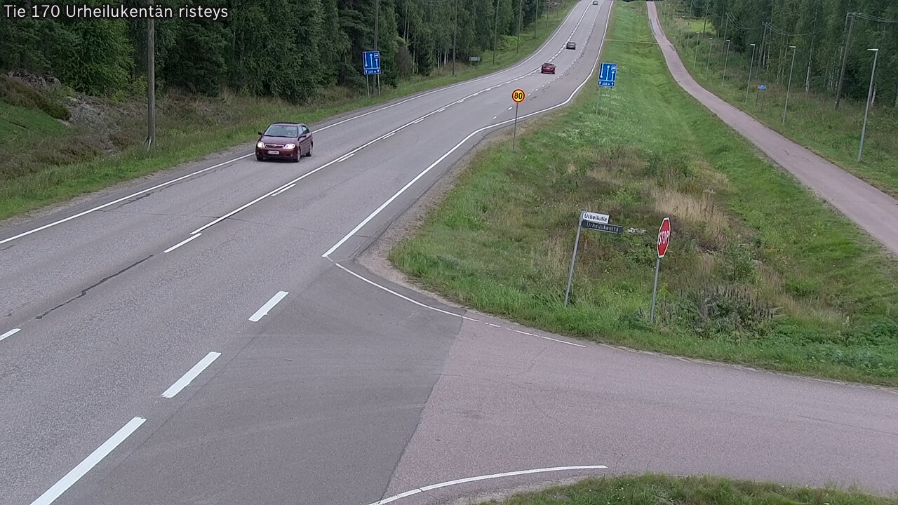 Weather Camera Image Road 170 Virolahti Sports field crossing, Virolahti, Kymenlaakso