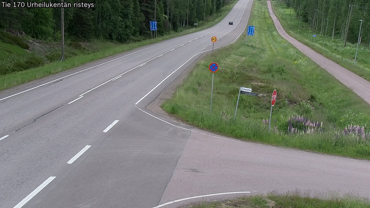 Kelikamerat Kuva Tie 170 Virolahti Urheilukentän risteys, Virolahti, Kymenlaakso