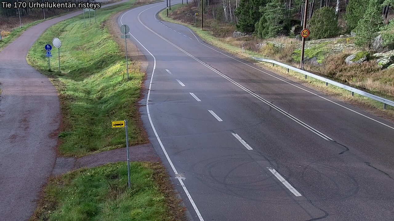 Kelikamerat Kuva Tie 170 Virolahti Urheilukentän risteys, Virolahti, Kymenlaakso