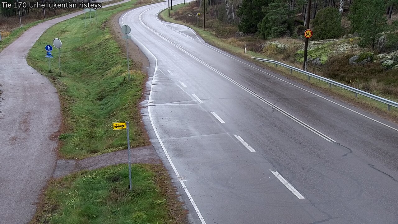 Kelikamerat Kuva Tie 170 Virolahti Urheilukentän risteys, Virolahti, Kymenlaakso