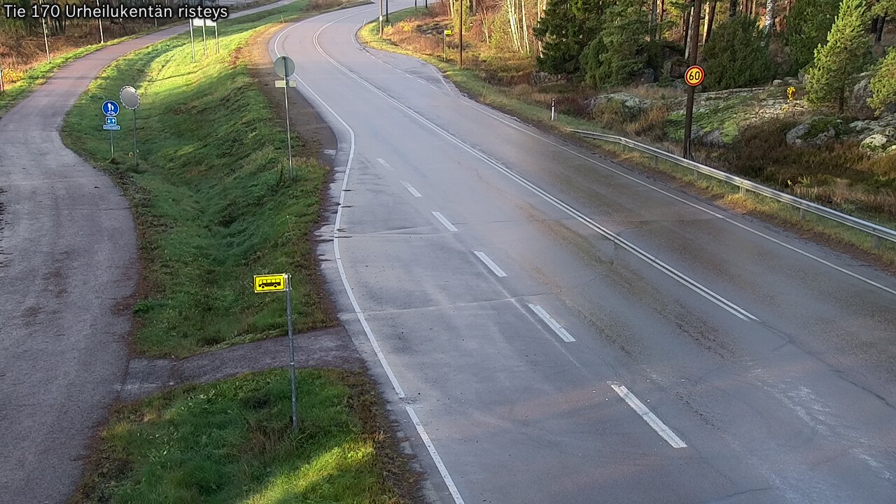 Kelikamerat Kuva Tie 170 Virolahti Urheilukentän risteys, Virolahti, Kymenlaakso