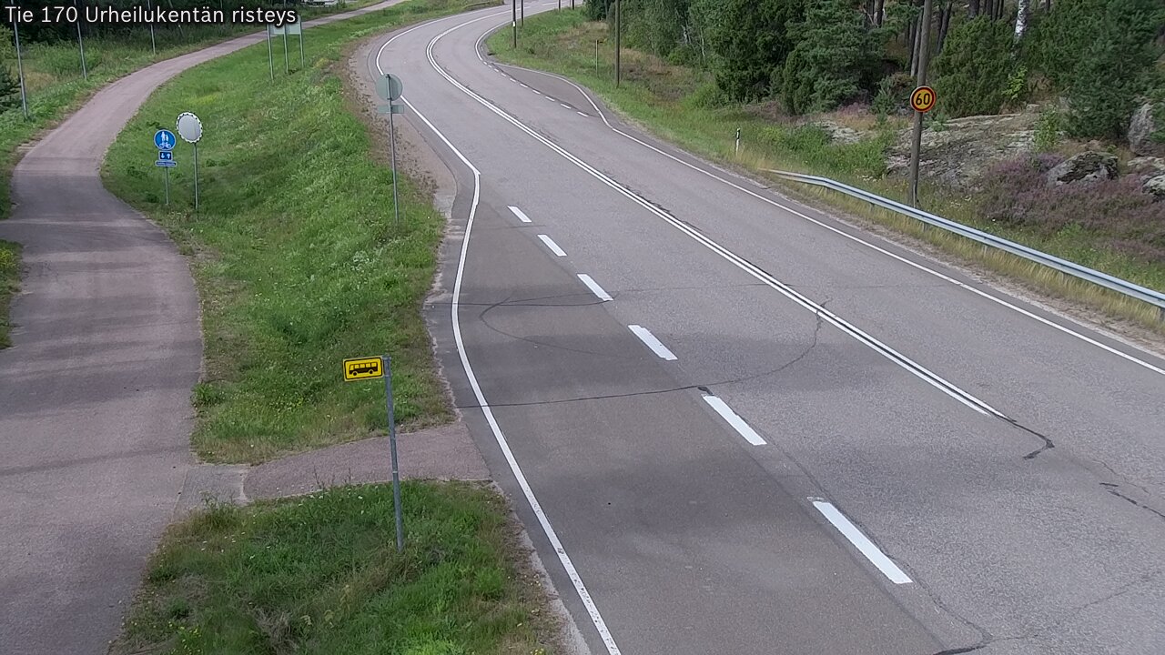 Kelikamerat Kuva Tie 170 Virolahti Urheilukentän risteys, Virolahti, Kymenlaakso