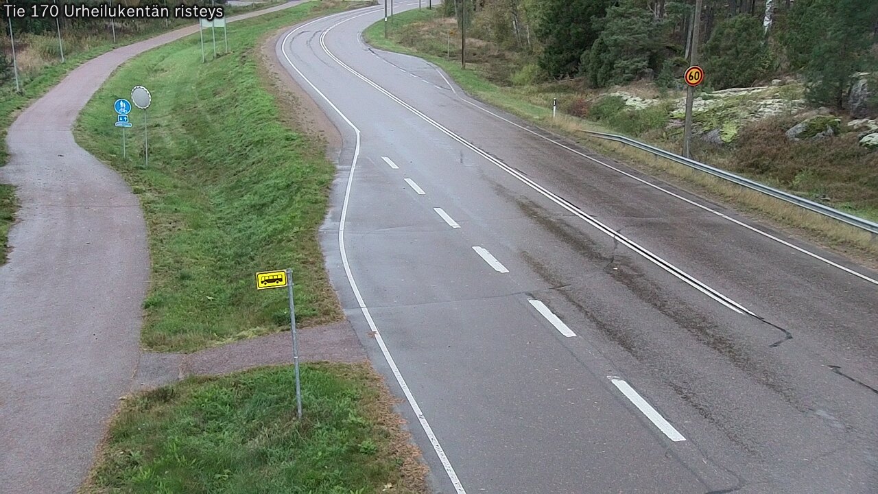 Kelikamerat Kuva Tie 170 Virolahti Urheilukentän risteys, Virolahti, Kymenlaakso