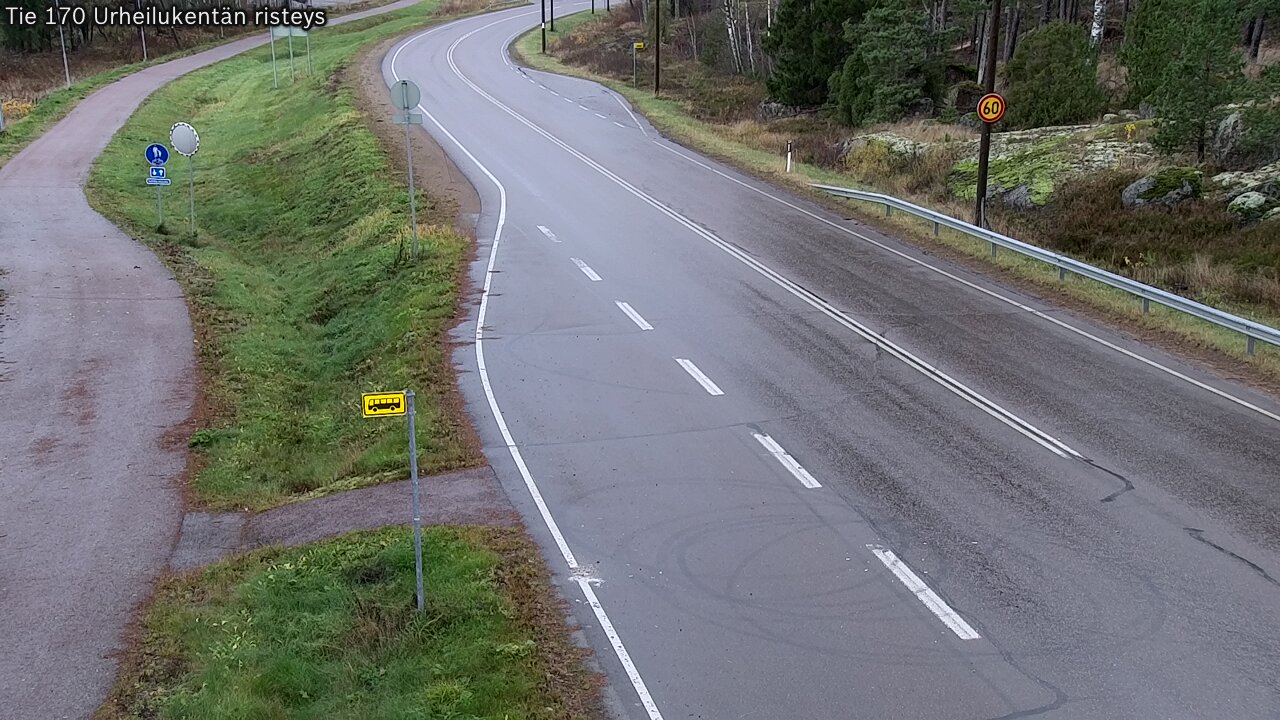 Kelikamerat Kuva Tie 170 Virolahti Urheilukentän risteys, Virolahti, Kymenlaakso
