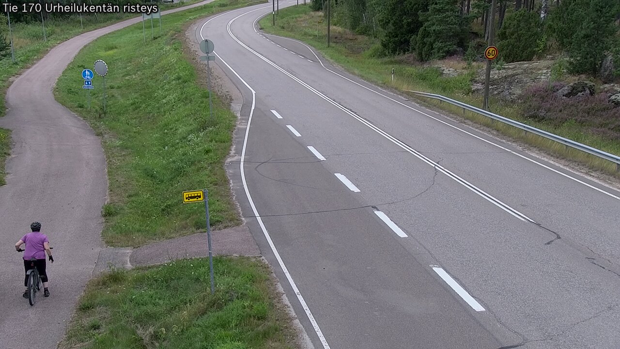 Kelikamerat Kuva Tie 170 Virolahti Urheilukentän risteys, Virolahti, Kymenlaakso