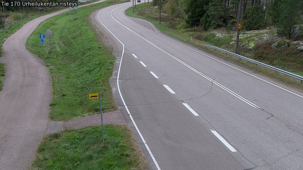 Kelikamerat Kuva Tie 170 Virolahti Urheilukentän risteys, Virolahti, Kymenlaakso