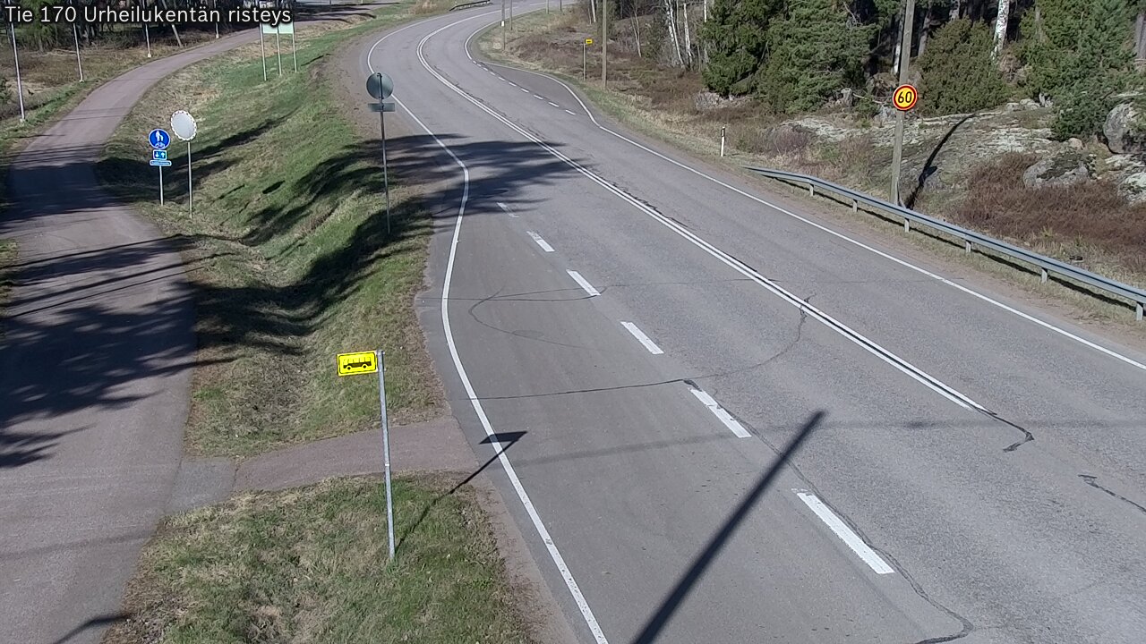 Weather Camera Image Road 170 Virolahti Sports field crossing, Virolahti, Kymenlaakso