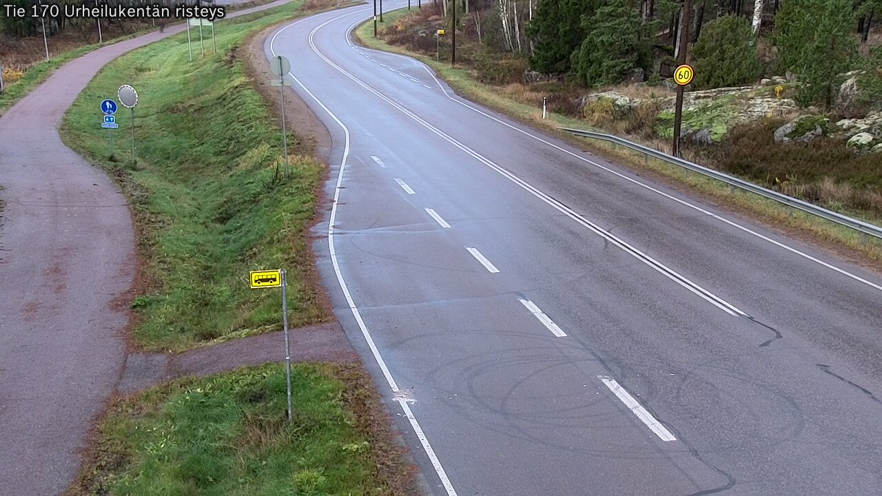Kelikamerat Kuva Tie 170 Virolahti Urheilukentän risteys, Virolahti, Kymenlaakso